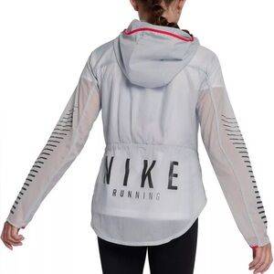 Nike Girls XL Hooded Light Jacket in Light Gray
